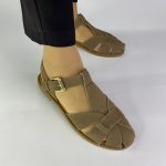 270-112 Flat Σανδάλια με Περίτεχνα Λουράκια & Τόκα