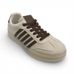 020 μπέζ Sneakers με Ενισχυμένη Σόλα και Διπλή Ραφή - Image 7