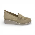 11016 Γυναικεία Υφασμάτινα Παπούτσια σε Μπέζ. - Image 6