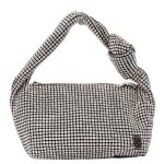 21950 Τσάντα χειρός σε ασημί με στρας - Image 4