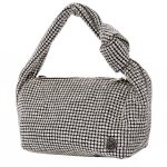 21950 Τσάντα χειρός σε ασημί με στρας