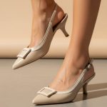 587 μπέζ εξοφτερνές γόβες