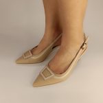 587 μπέζ εξοφτερνές γόβες - Image 4