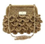 26011 Τσάντα φάκελος clutch σε ψάθα