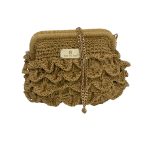 26011 Τσάντα φάκελος clutch σε ψάθα