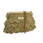 26011 Τσάντα φάκελος clutch σε ψάθα - Image 2