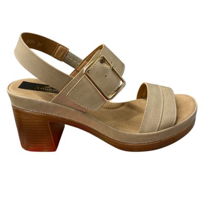 3171 μπέζ πεδιλο με τοκά