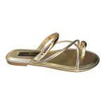 7G25 Σανδάλια με λουράκια & toe-ring σε χρυσό - Image 3
